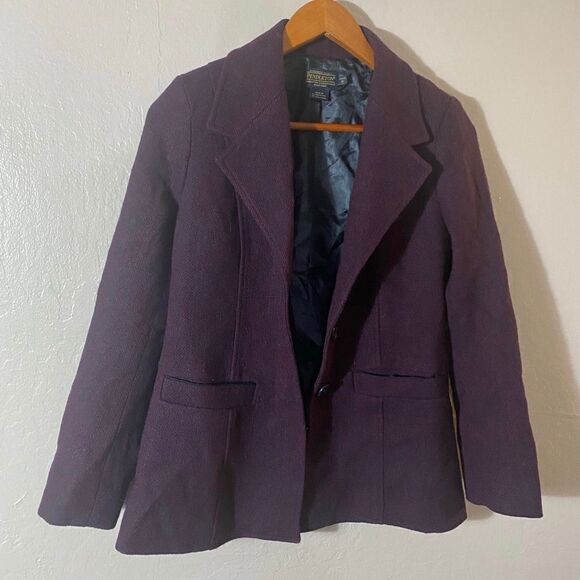 Pendleton Women’s Velvet Purple Blazer Sz 6 Petite - Picture 4 of 7